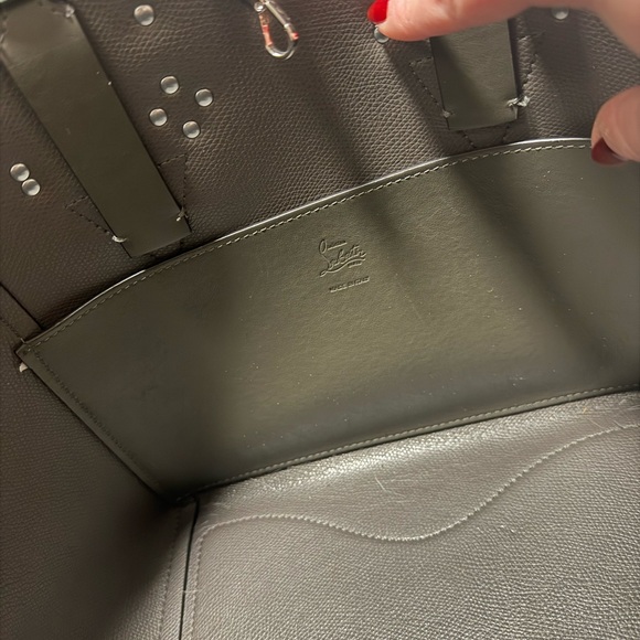 Christian Louboutin Dark Grey Leather Tote Bag - Picture 4 of 6